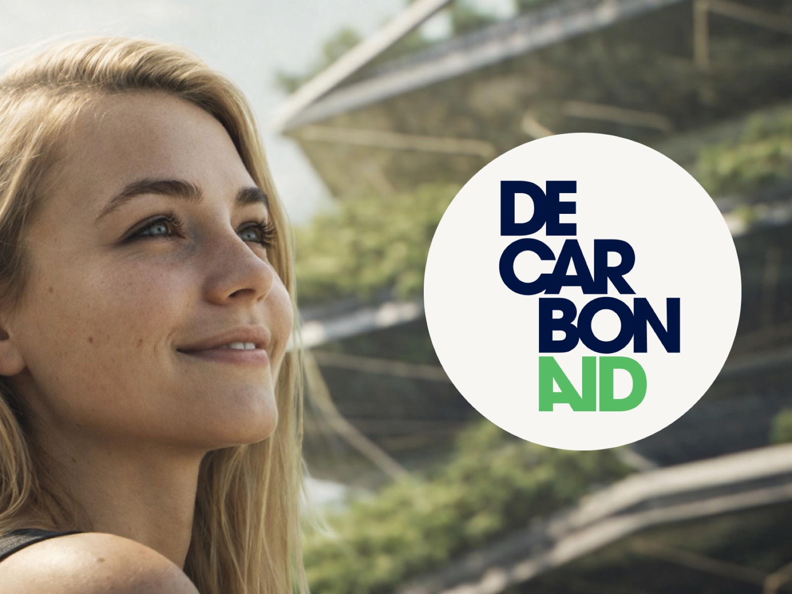 Decarbonaid brand identity and website case study hero visual