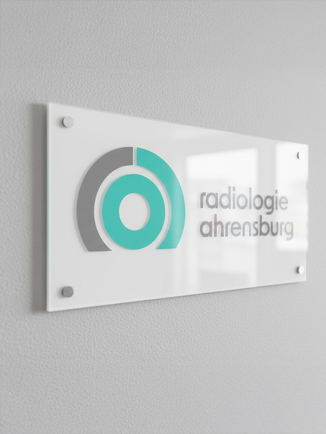 3D clinic plaque — entrance signage